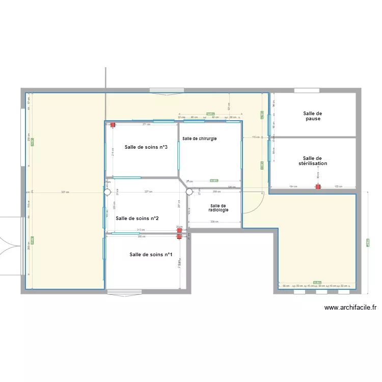 emplacement evac des &eacute;viers. Plan de 