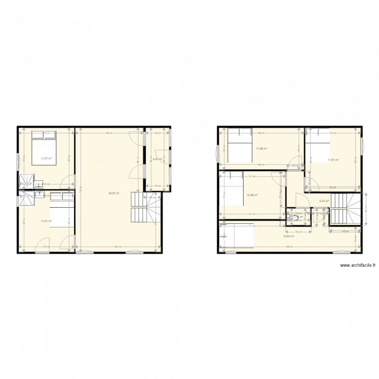 53 clémenceau. Plan de 10 pièces et 112 m2