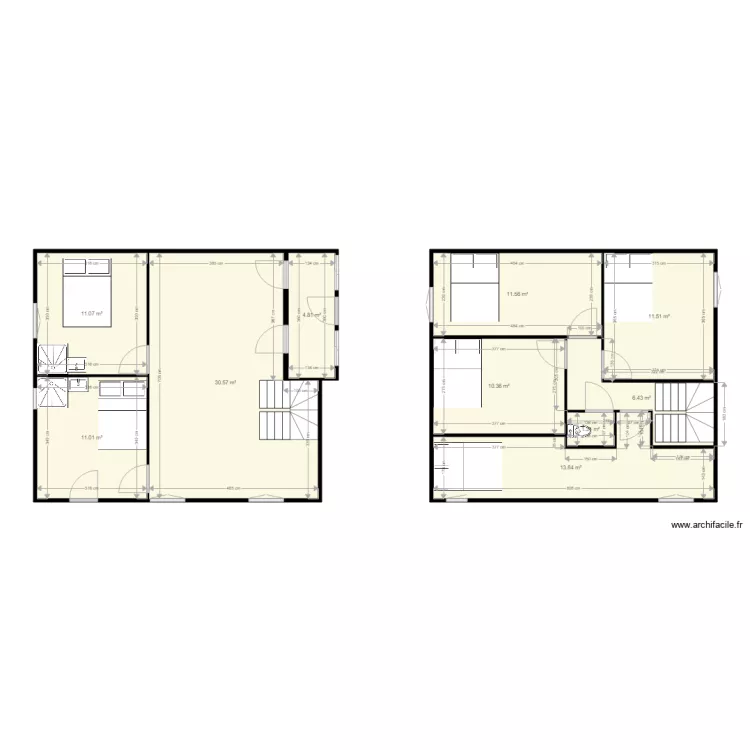 53 cl&eacute;menceau. Plan de 