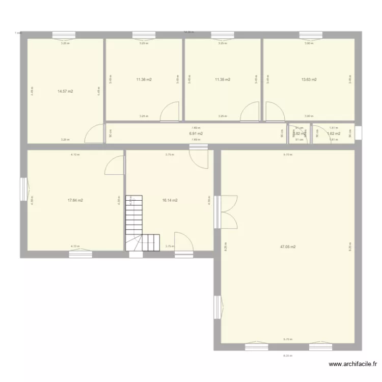 cavee leveque pln de masse rez de chauss&eacute;e BANQUE. Plan de 