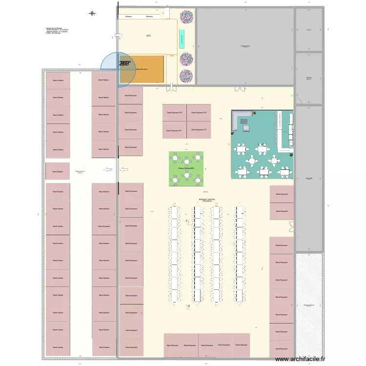 Salon des Entreprises CFACI (initial). Plan de 0 pièce et 0 m2 Salon des Entreprises CFACI (initial). Plan de 0 pièce et 0 m2
