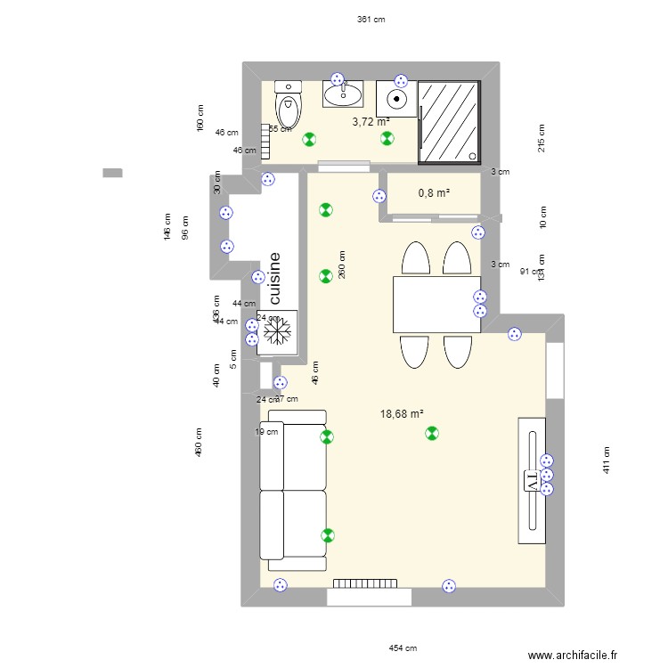 appts 6 laon. Plan de 0 pièce et 0 m2