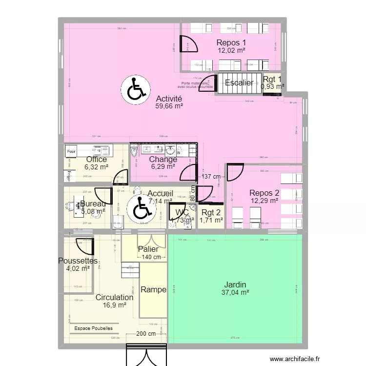 94V75C V2 projet jordan PMI pompidou porteur. Plan de 