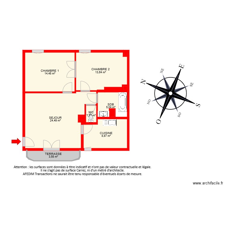 BI 6495 . Plan de 0 pièce et 0 m2