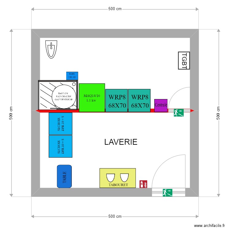 LOCAL MARINA ST FRANCOIS 06012023. Plan de 2 pièces et 20 m2