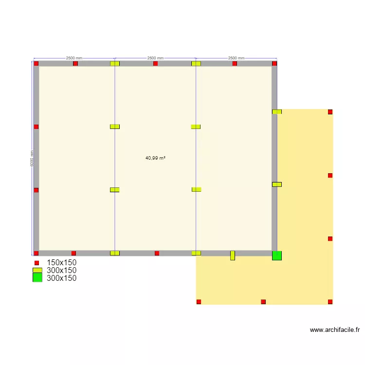 Крым 4 сваи. Plan de 