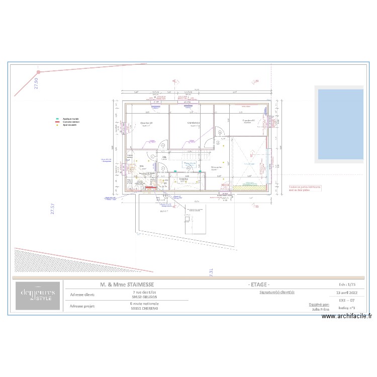 STAIMESSE ETAGE. Plan de 0 pièce et 0 m2