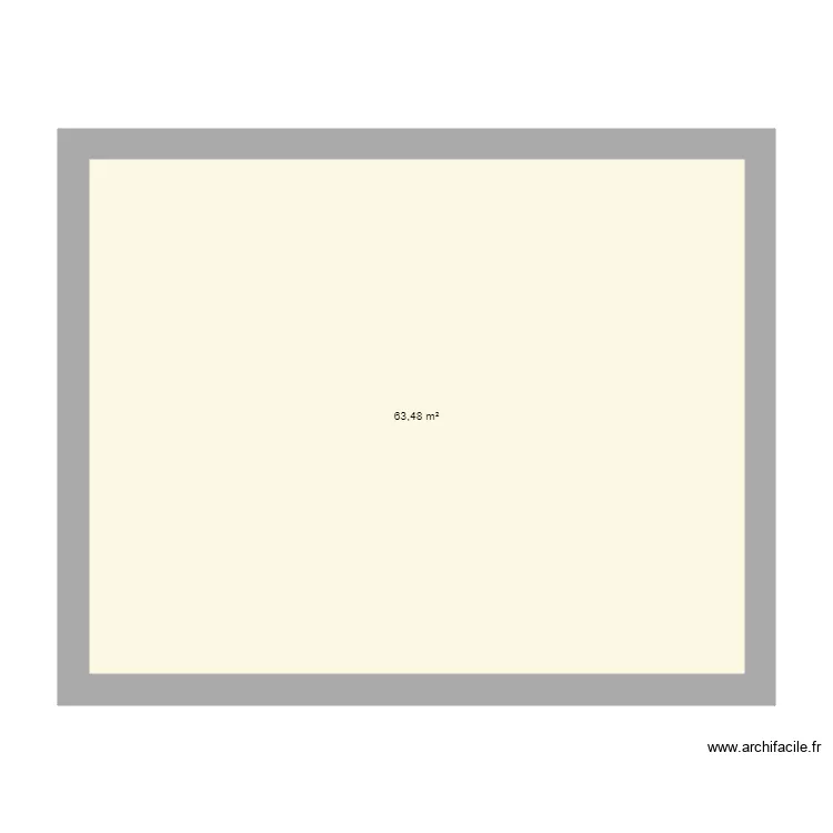 surface grange brute sans isolation. Plan de surface grange brute sans isolation. Plan de