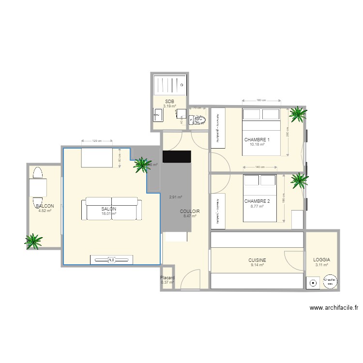 T3 Gaston Ramon. Plan de 0 pièce et 0 m2