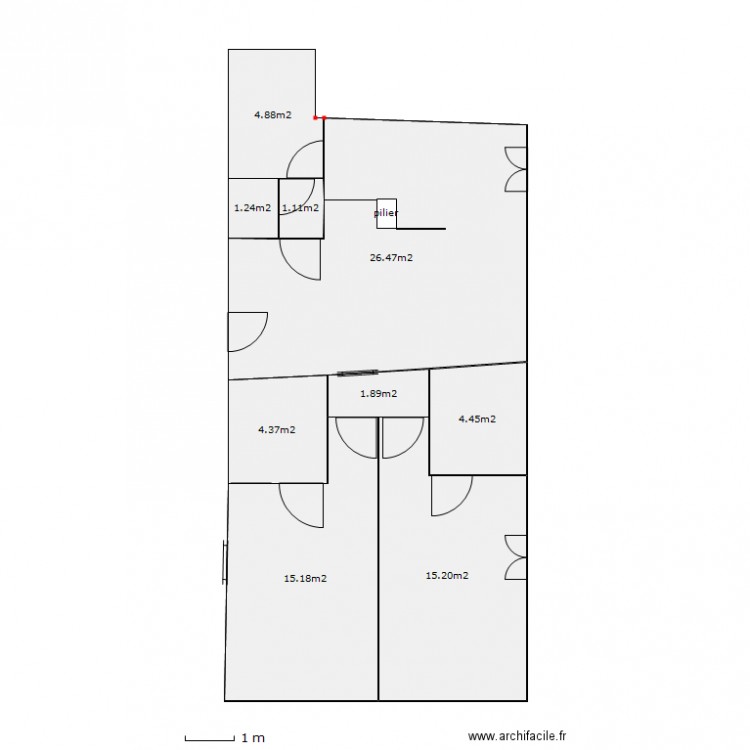 GITE DEFINITIF. Plan de 0 pièce et 0 m2