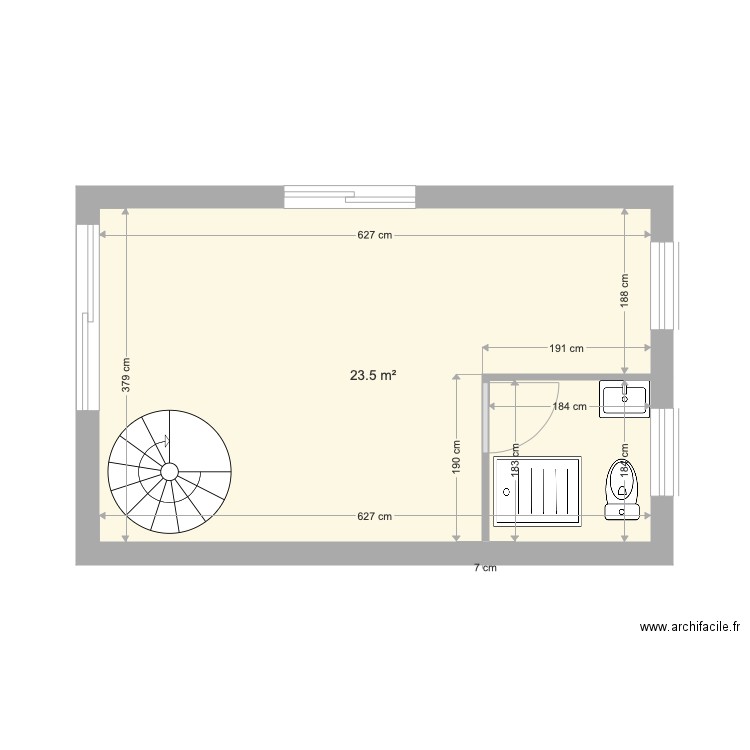 Garage Cabellou RDC V1. Plan de 0 pièce et 0 m2