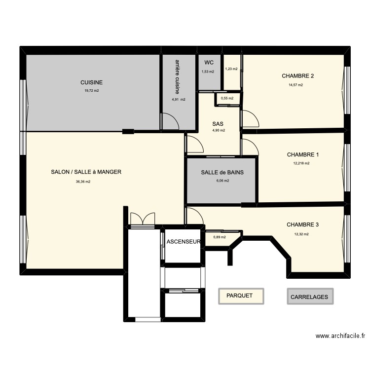 PLAN REVETEMENTS DES SOLS 22 BV. Jean Mermoz 92200 NEULLY-SUR-SEINE. Plan de 0 pièce et 0 m2