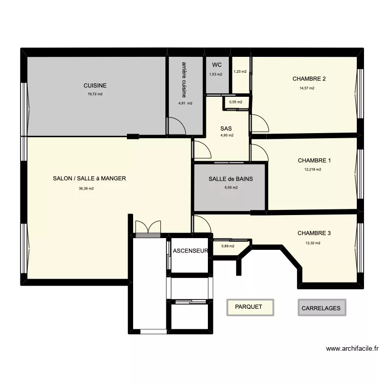 PLAN REVETEMENTS DES SOLS 22 BV. Jean Mermoz 92200 NEULLY-SUR-SEINE. Plan de 
