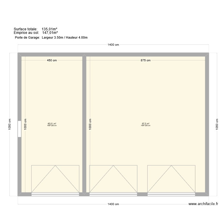 Garage Plan. Plan de 0 pièce et 0 m2