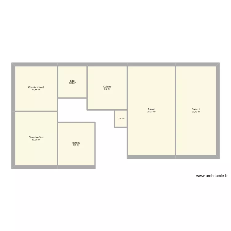 cgme. Plan de 8  et 95 m²