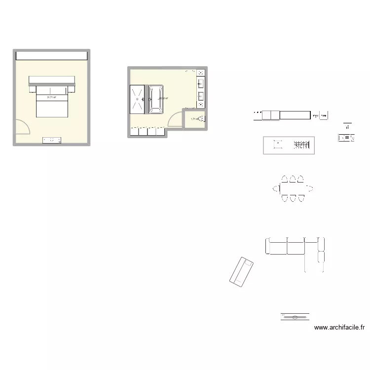 Vésy villa 2. Plan de 3 et 54 m² Vésy villa 2. Plan de 3 et 54 m²