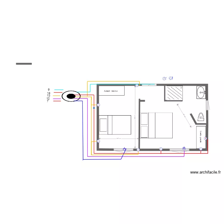 plan chambre 2.2. Plan de 