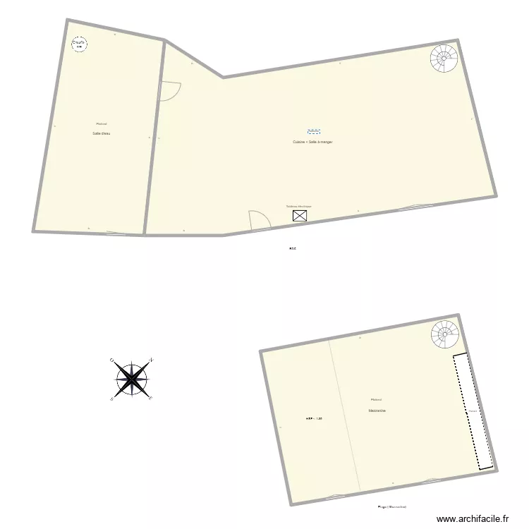 0_CroquisPb_BRUNEL_Champdieu. Plan de 