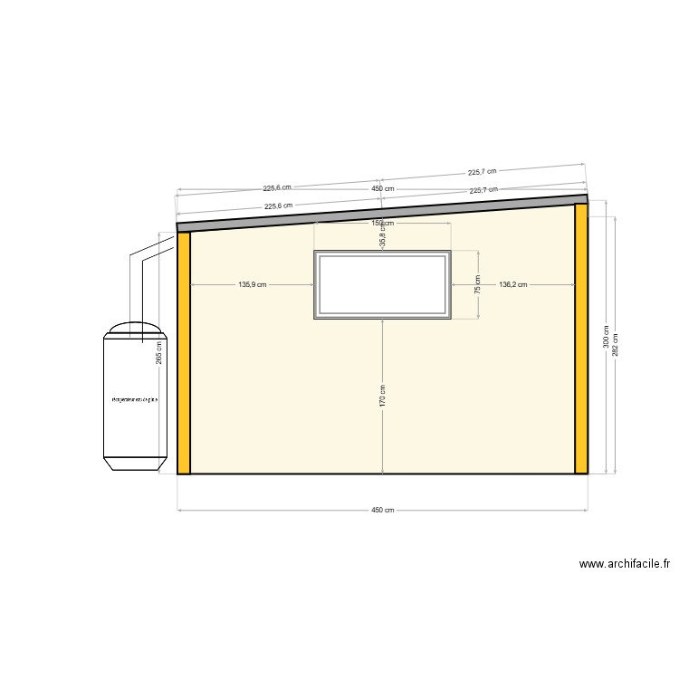 VUE DE DERRIERE. Plan de 0 pièce et 0 m2