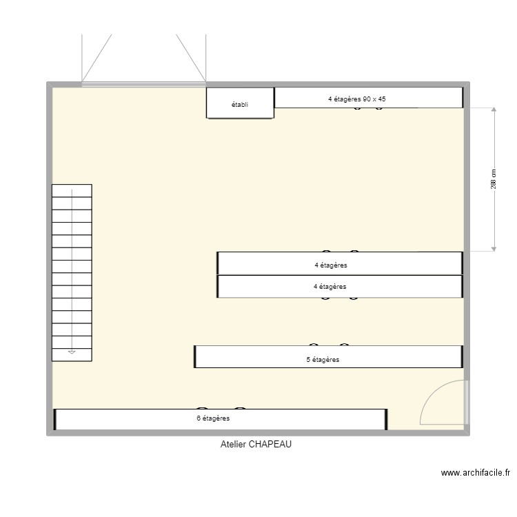 Atelier CHAPEAU. Plan de 0 pièce et 0 m2