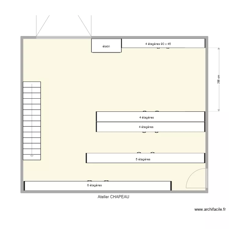 Atelier CHAPEAU. Plan de 0 pièce et 0 m2 Atelier CHAPEAU. Plan de 0 pièce et 0 m2