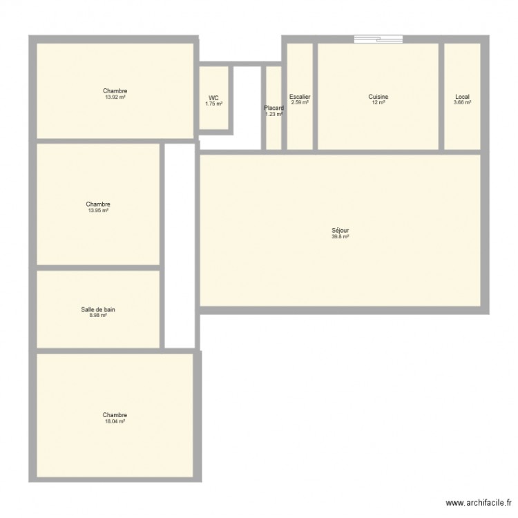 maison B R. Plan de 0 pièce et 0 m2