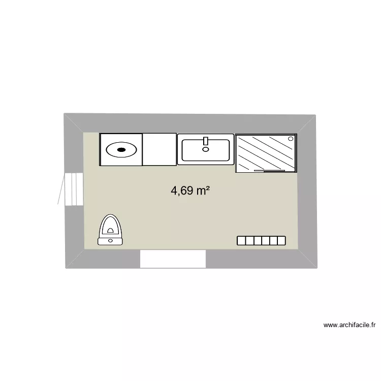 salle de bain . Plan de 