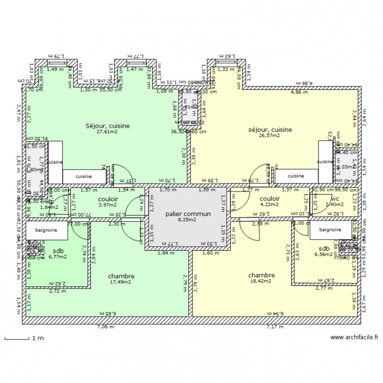 ceinture25. combles aménagés.OK. Plan de 0 pièce et 0 m2