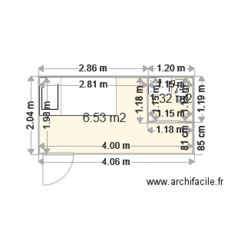 chambre amis. Plan de 0 pièce et 0 m2