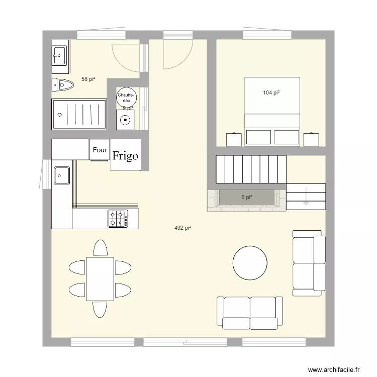 chalet. Plan de 