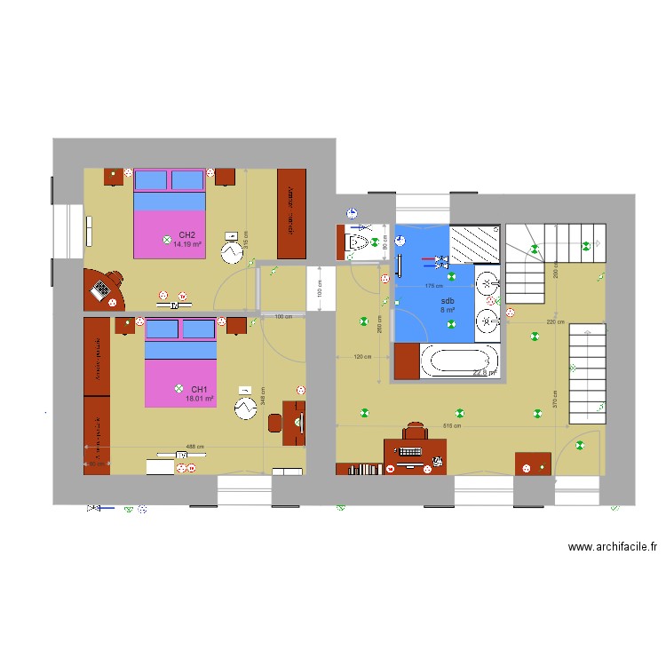 pirafoy R 198. Plan de 0 pièce et 0 m2