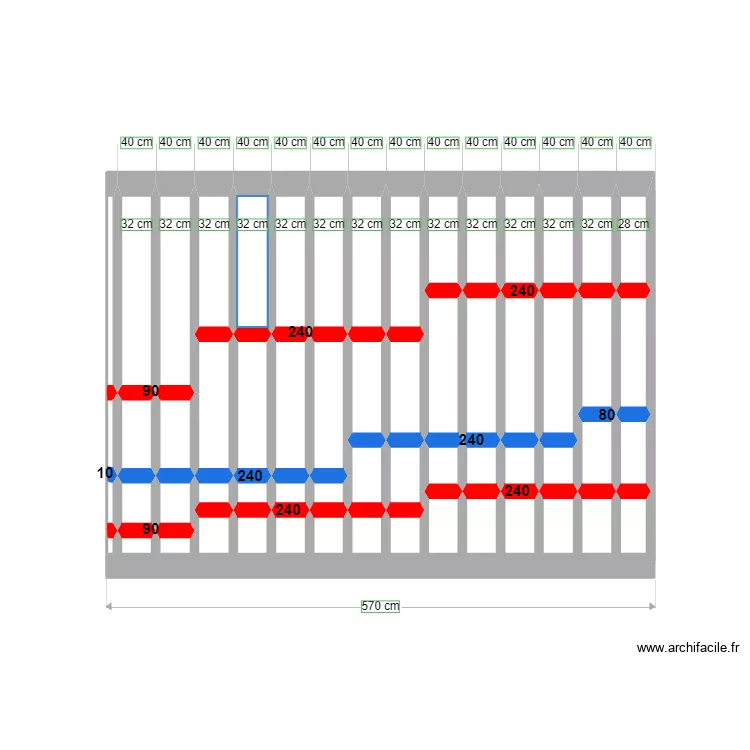 Terrasse Colline. Plan de 