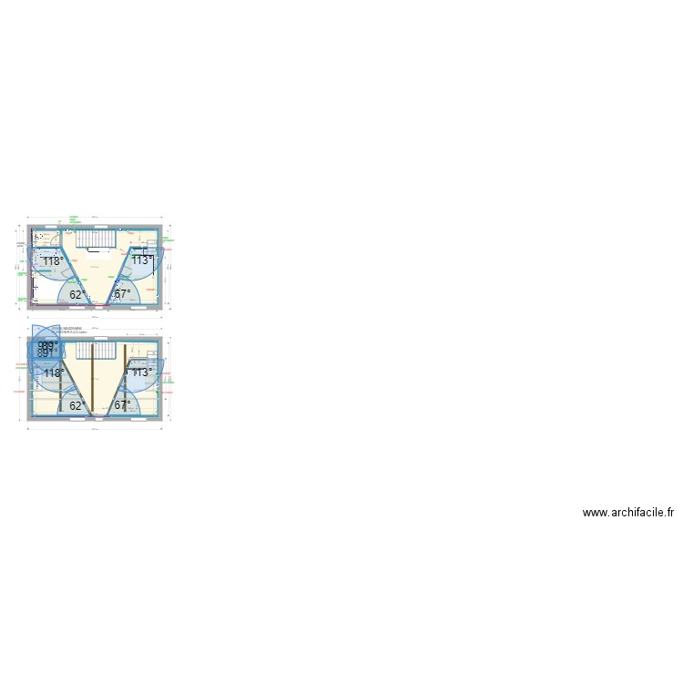 etage marzan v5. Plan de 0 pièce et 0 m2