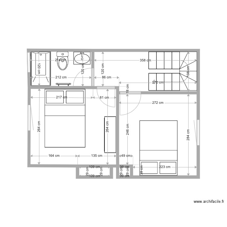 actuel. Plan de 0 pièce et 0 m2