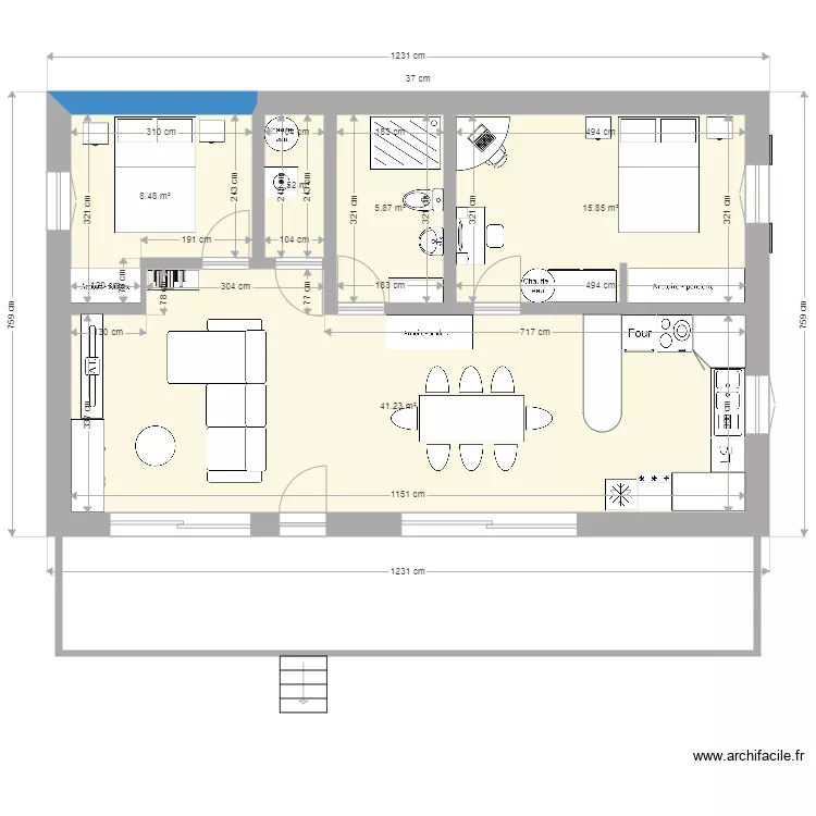 maison3. Plan de 