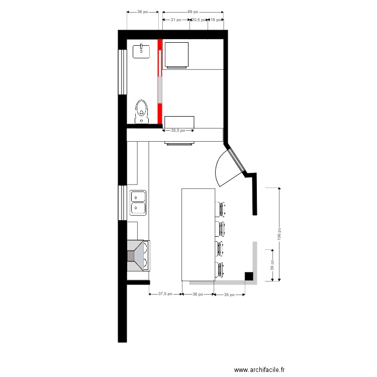 rachelle cuisine4. Plan de 0 pièce et 0 m2