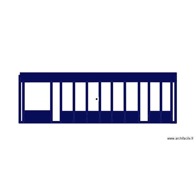 vitrine bleue. Plan de 0 pièce et 0 m2