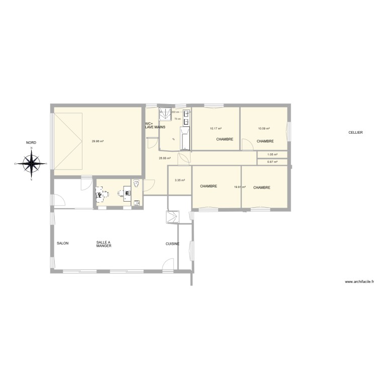 creature3 ENTR2E 0 L4OUEST modif. Plan de 0 pièce et 0 m2