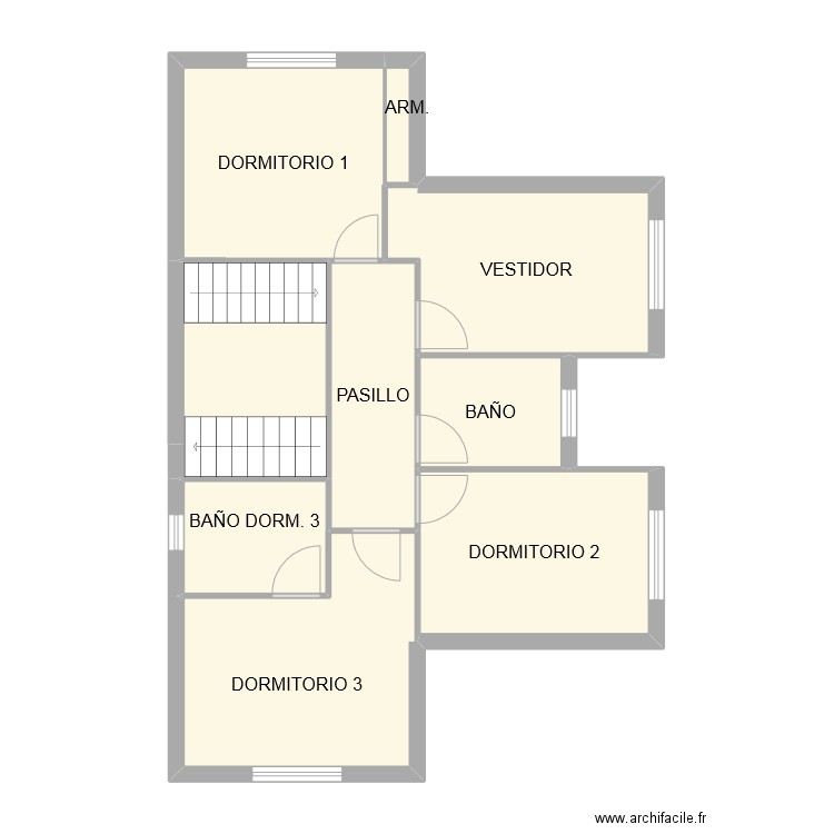 FIG. P1. Plan de 9 pièces et 69 m2