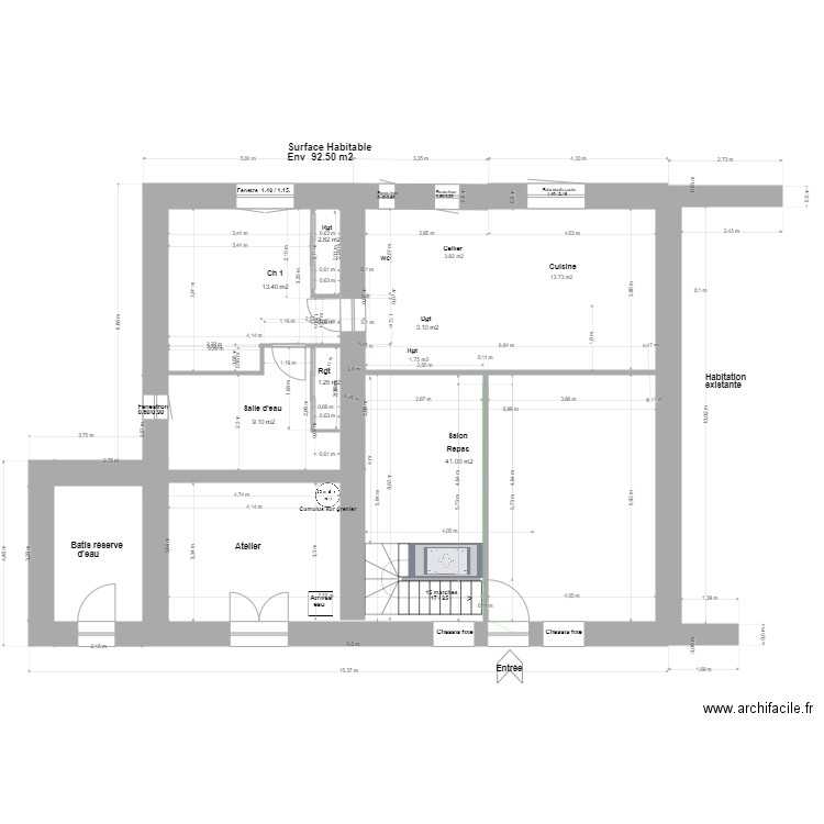 Loft Agrandissement Plancher. Plan de 0 pièce et 0 m2