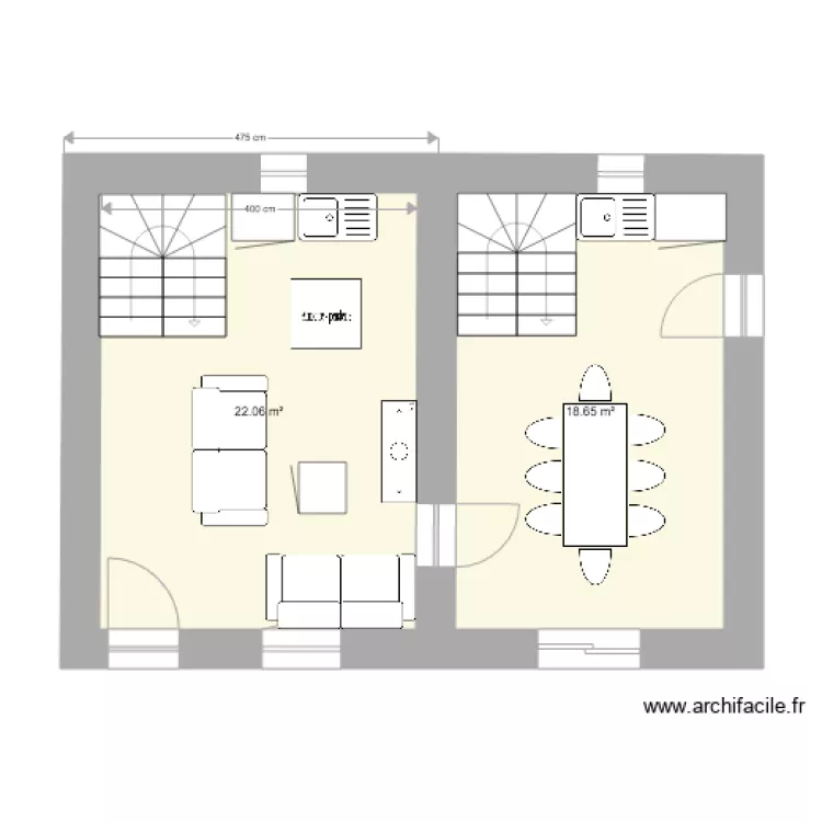 maison gatho 1. Plan de 