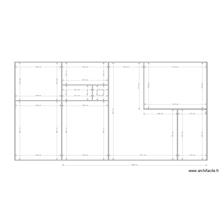 maison cote. Plan de 