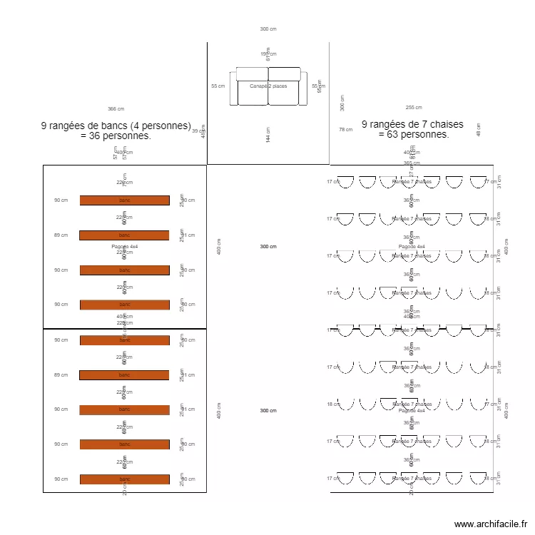 Cérémonie extérieur. Plan de Cérémonie extérieur. Plan de