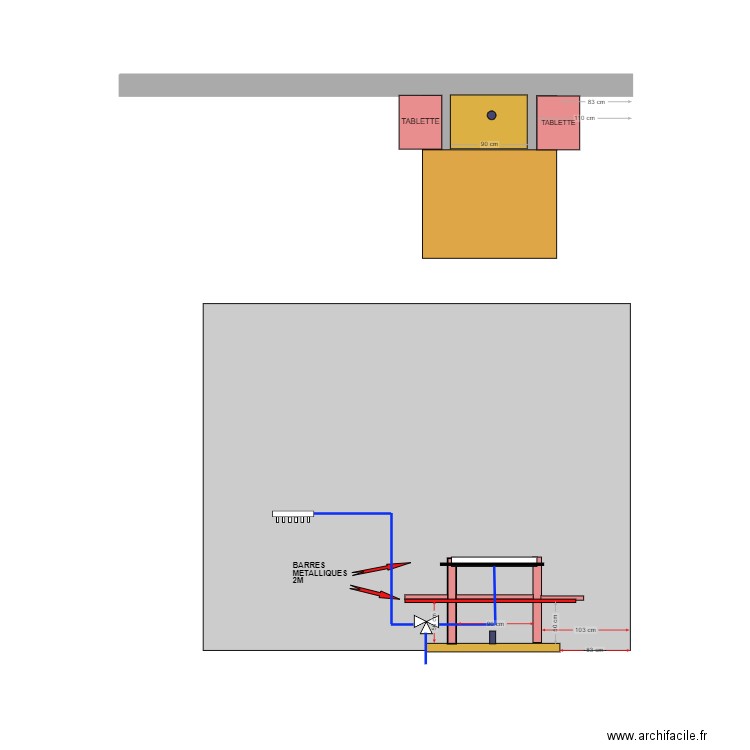 EVIER JARDIN. Plan de 0 pièce et 0 m2