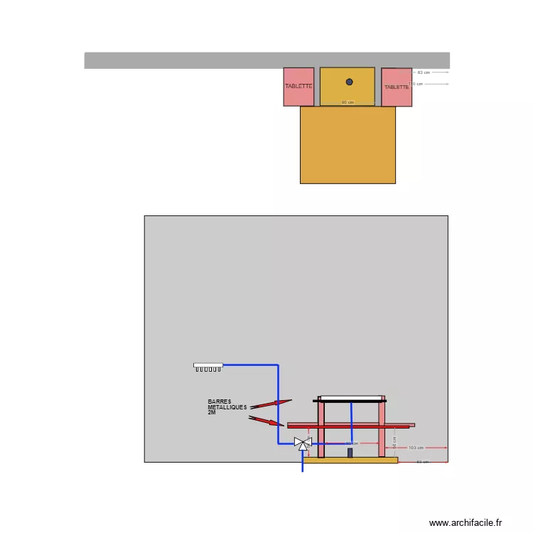 EVIER JARDIN. Plan de EVIER JARDIN. Plan de