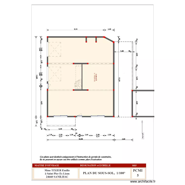maison importation. Plan de 
