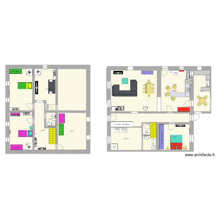 Ben et Pop's. Plan de 