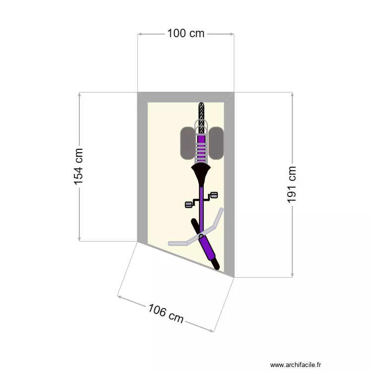 Local V&eacute;lo 01. Plan de 