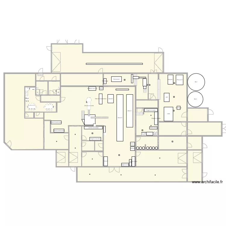 agrandissement rdc3. Plan de 