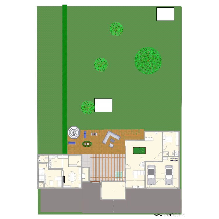 Annex avec 2 Garages. Plan de 0 pièce et 0 m2